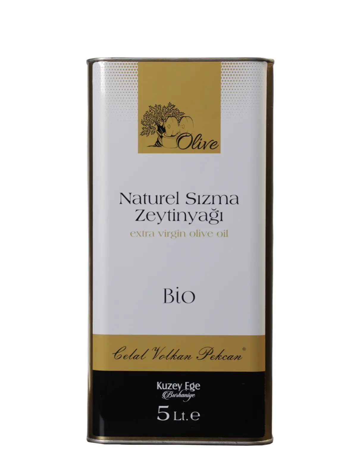 cvp-bio-5 Natürel Sızma Zeytinyağı 5L <br>Bio - Soğuk Sıkım - Görsel 1